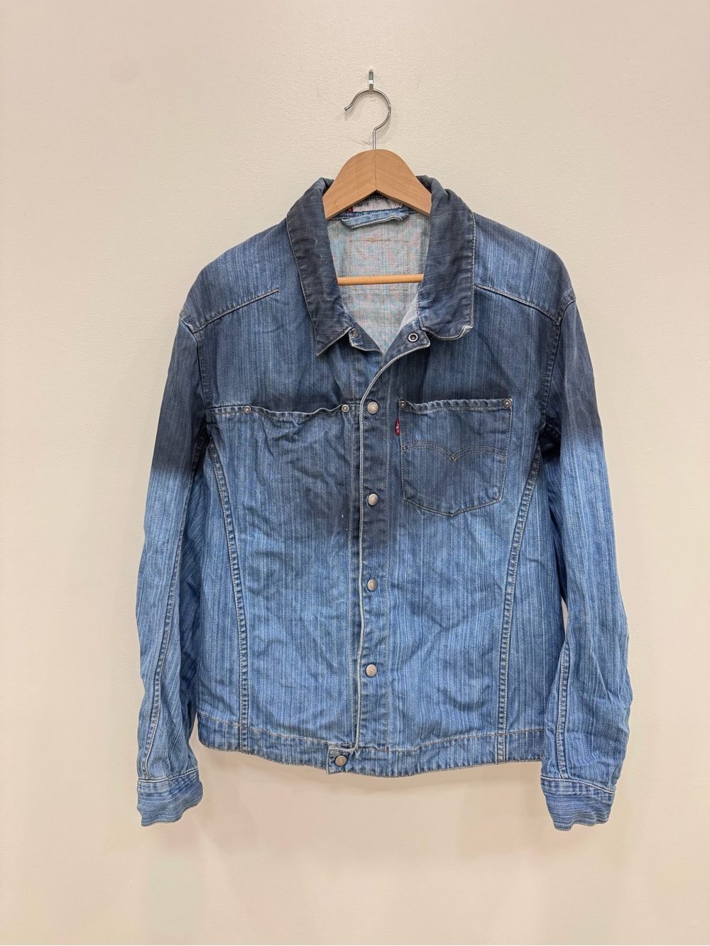 Vintage Levi's Engineered Jean Denim Jacket Men Sz Lg Chore Coat